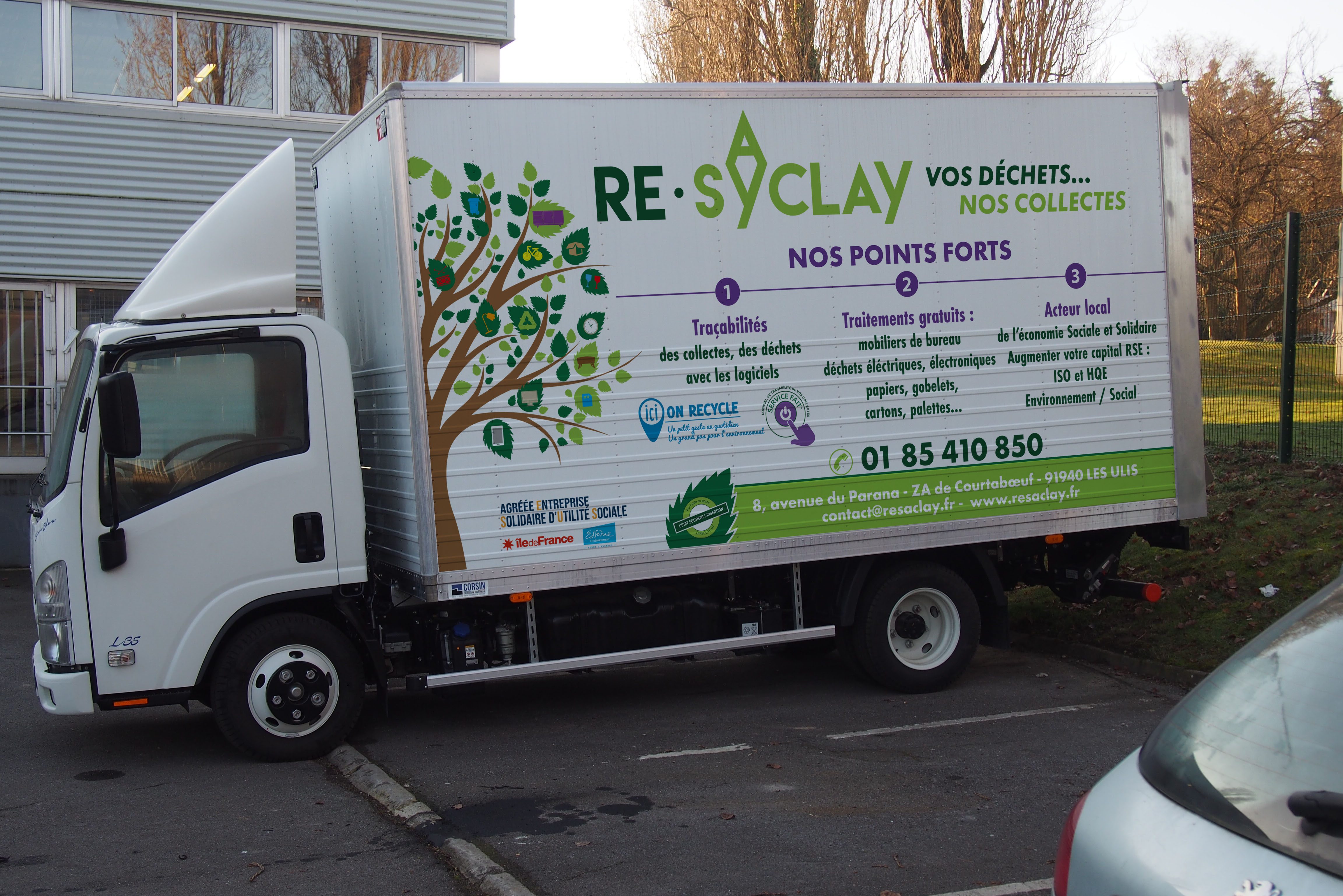 Camion à hayon de 20m3